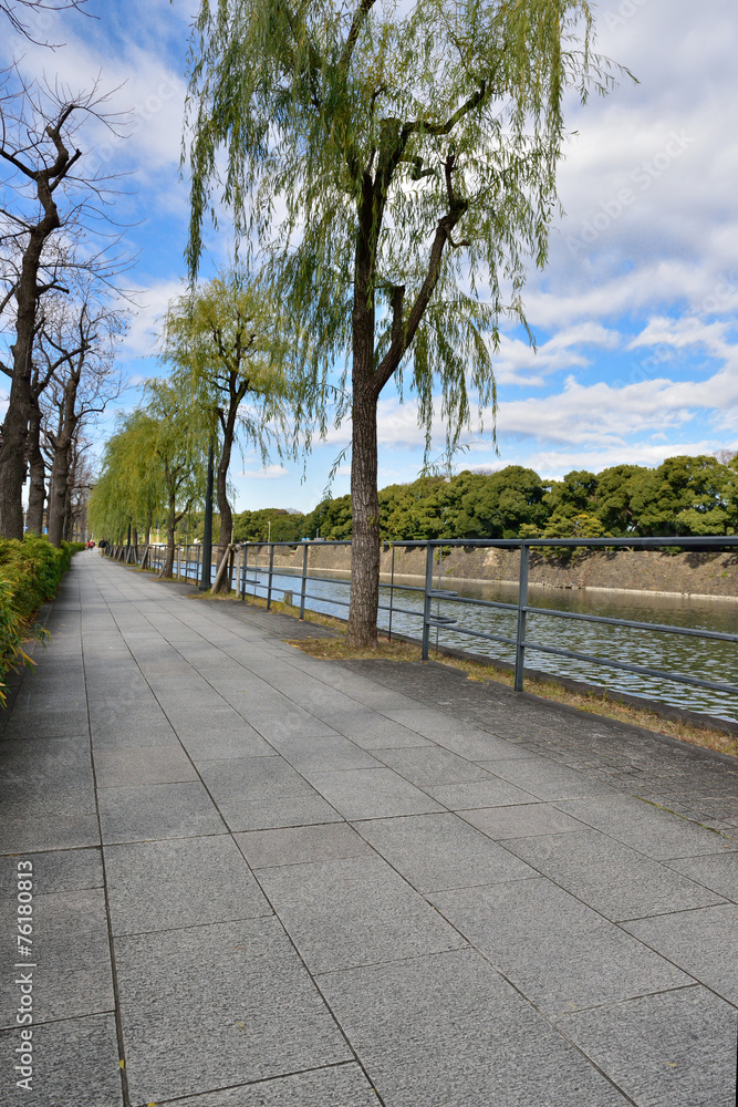 皇居前の遊歩道