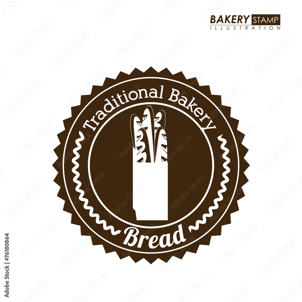 Fototapeta premium Bakery design, vector illustration.