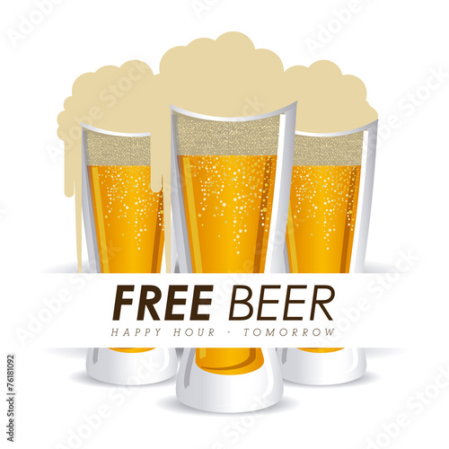 Beer design, vector illustration.
