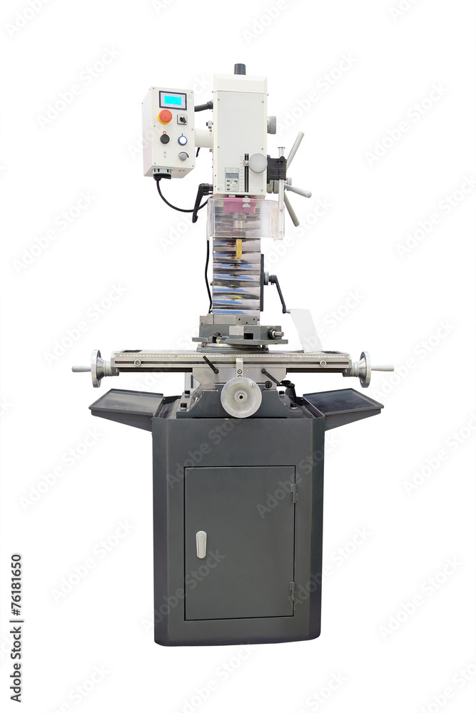 milling machine isolated under the white background milling machine isolated under the white background