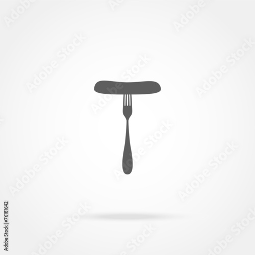 sausage on a fork icon