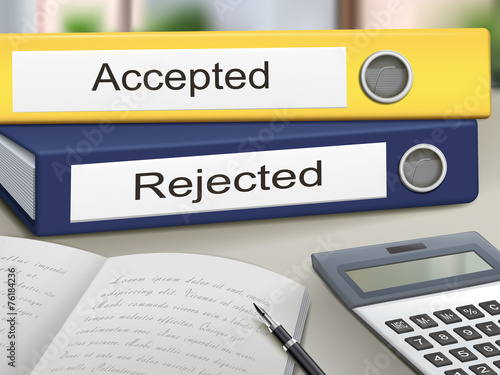 accepted and rejected binders