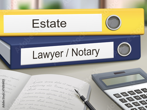 estate and lawyer/notary binders