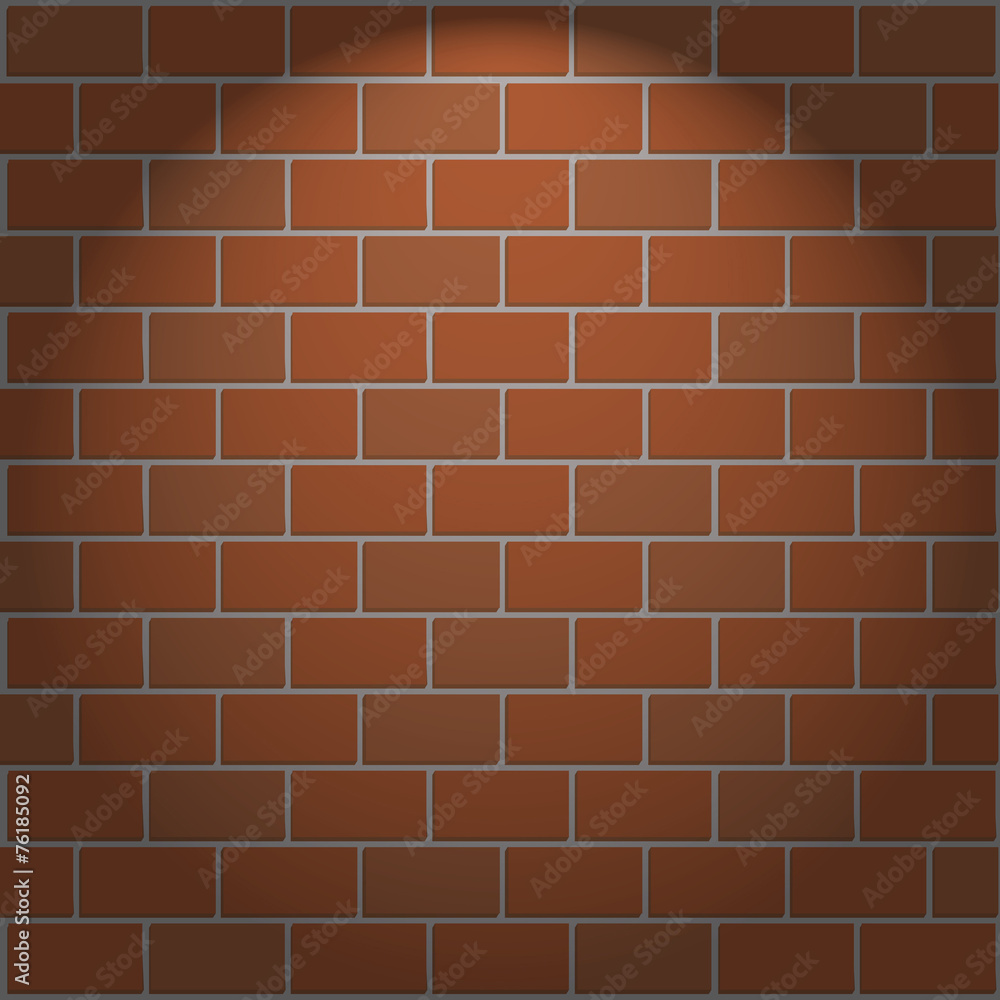 Obraz premium vector background Brick wall and light