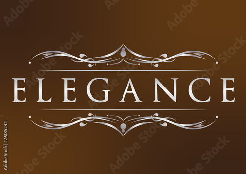 Luxuries calligraphic element style