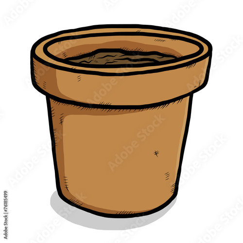 empty plant earthen pot