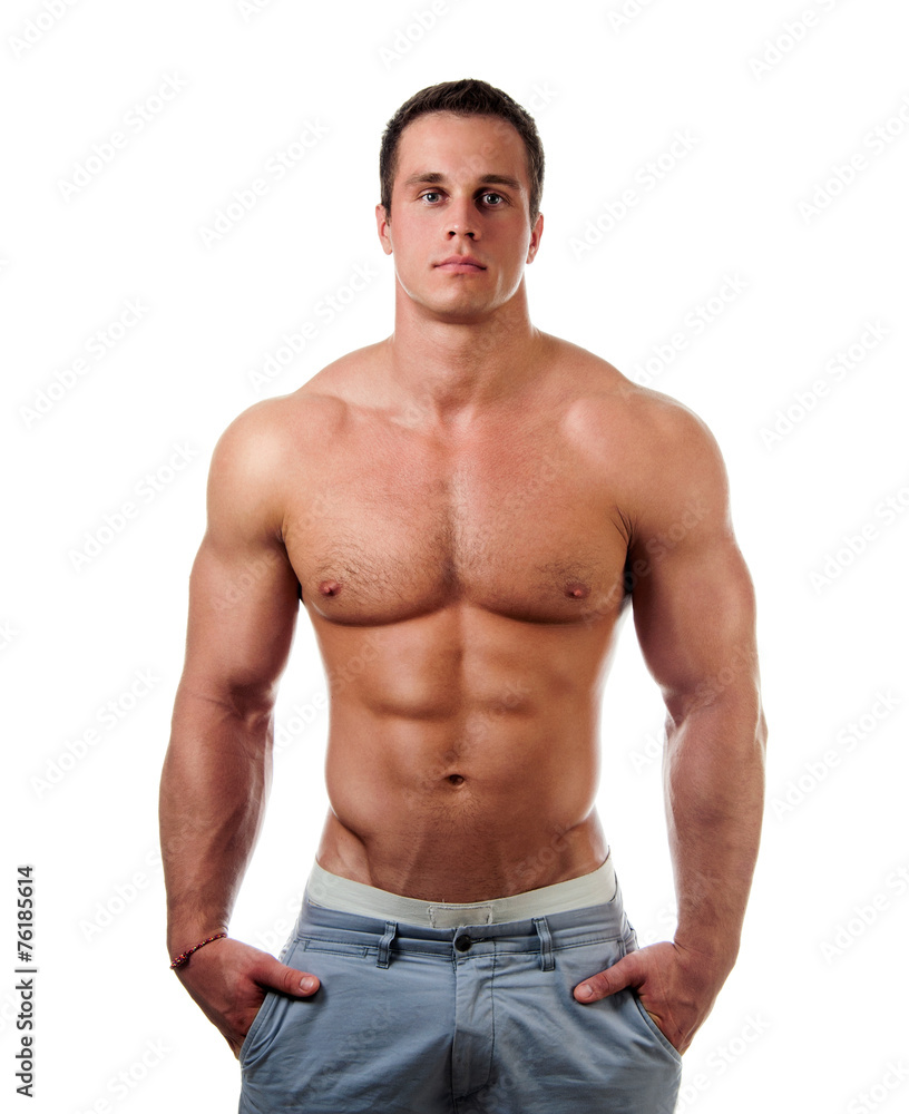 Fototapeta premium Bodybuilder posing