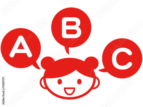 英語を話す女の子