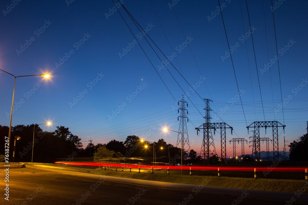 High voltage tower for send