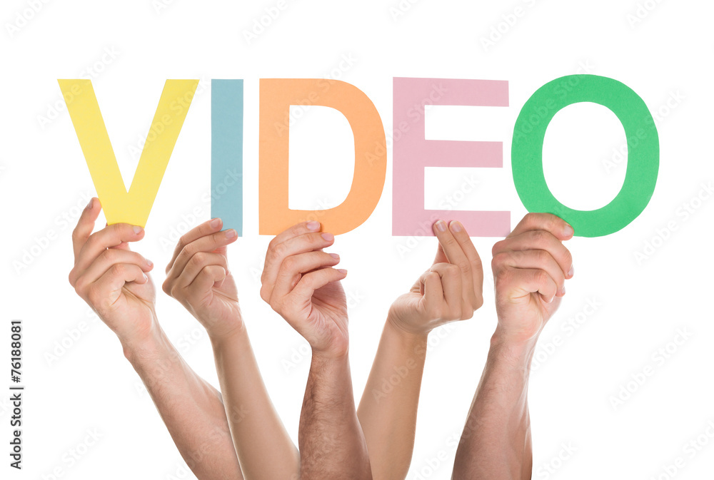 Group Of Hands Holding The Word Video Group Of Hands Holding The Word Video