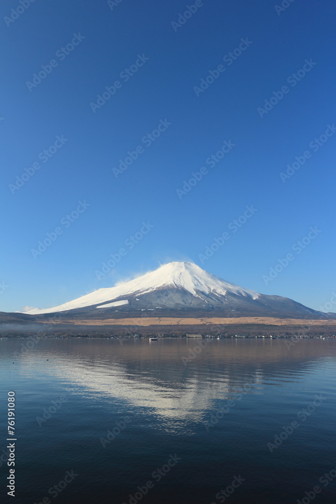 reflection mount Fuji, Japan