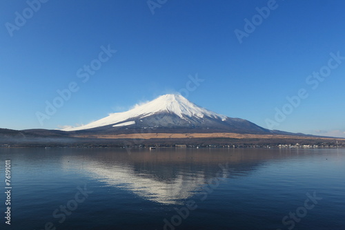 reflection mount Fuji  Japan