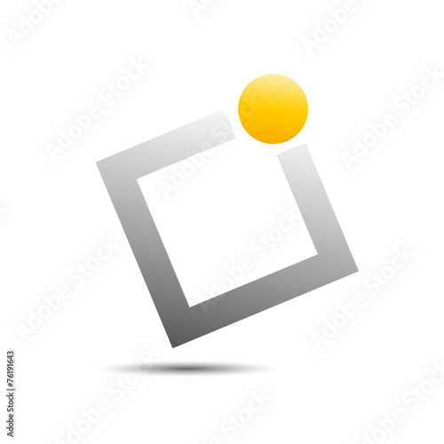 Vector sign leader in the square