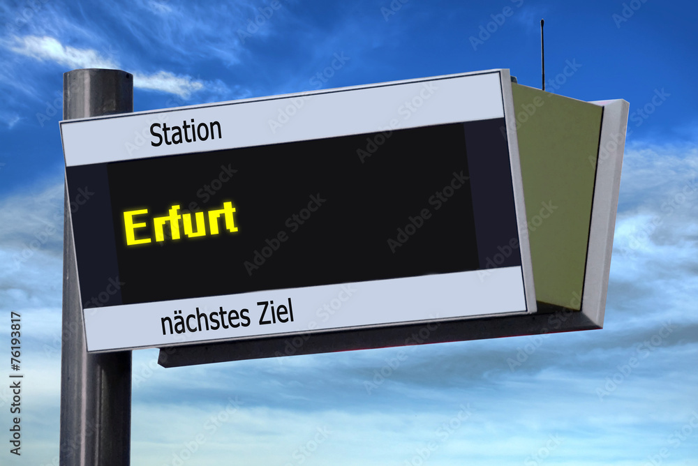 Anzeigetafel 6 - Erfurt