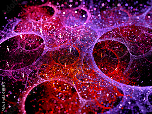Multicolored multiverse bubbles fractal