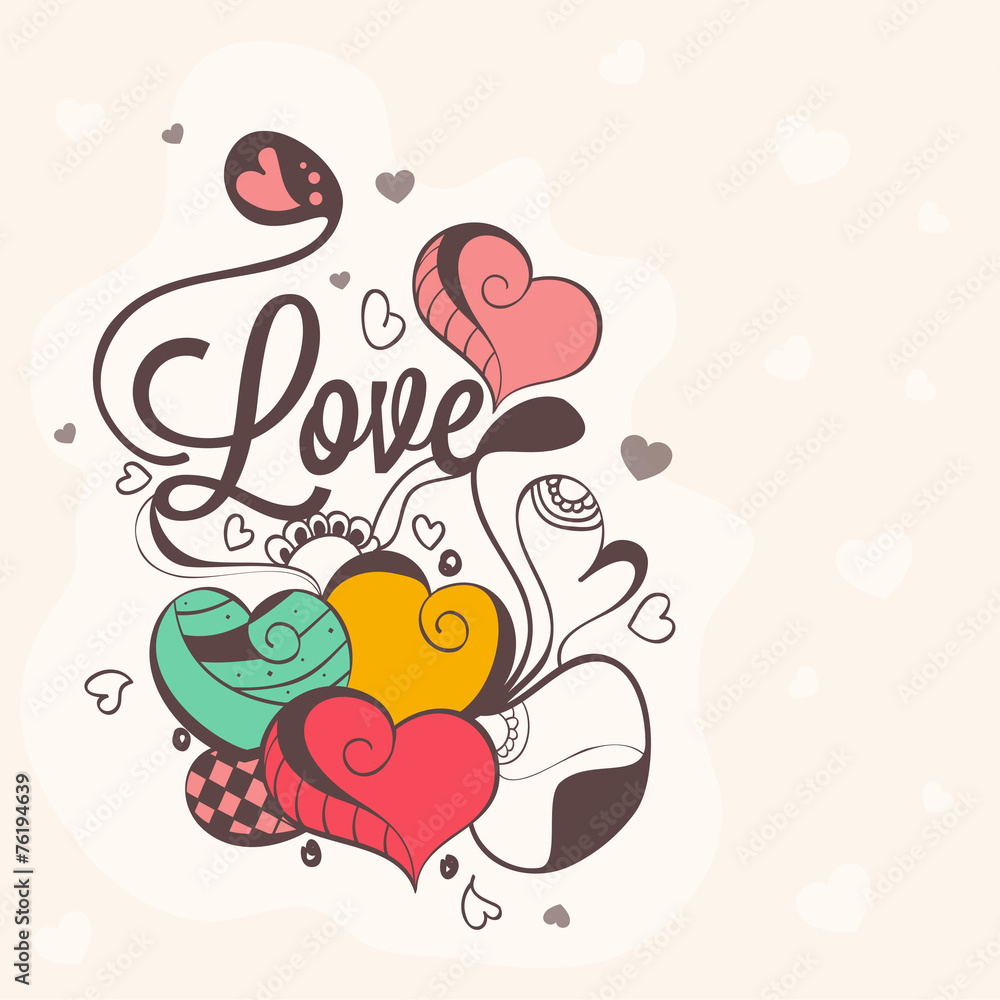 Love card design for Happy Valentines Day celebration. Love card design for Happy Valentines Day celebration.
