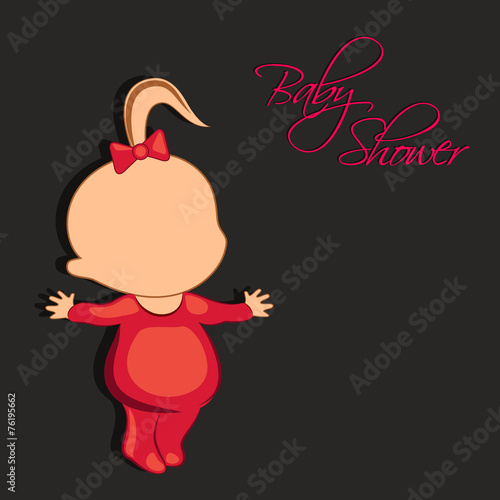 Baby Shower concept with a little baby.