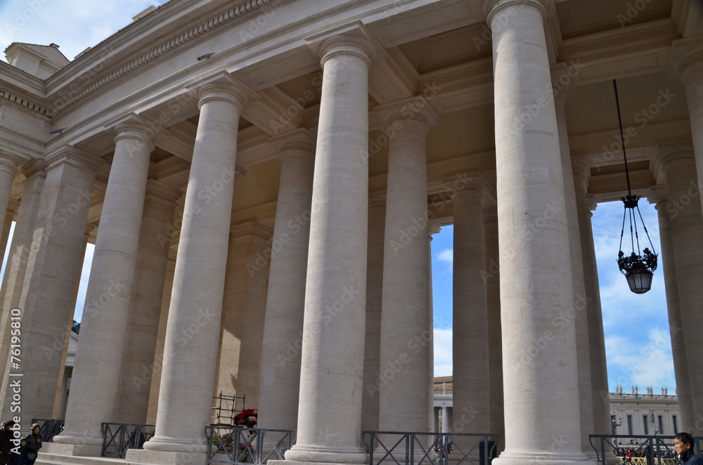 Saint Peter's Basilica Colonnade in Rome Saint Peter's Basilica Colonnade in Rome