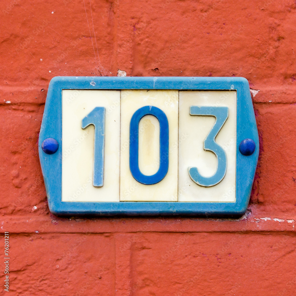 house number 103 house number 103