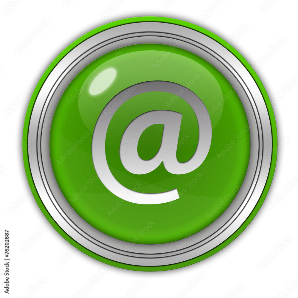 Email circular icon on white background Email circular icon on white background
