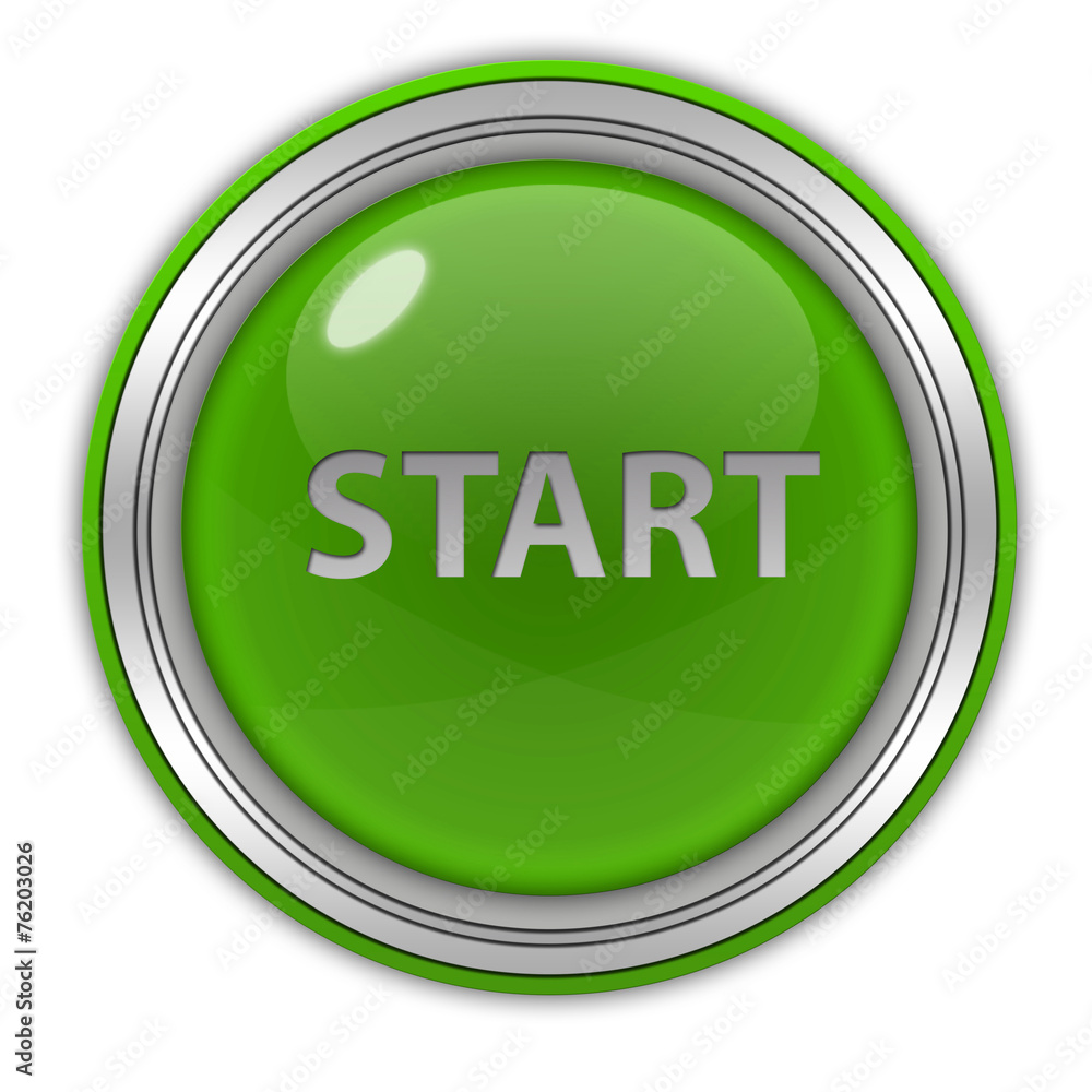 start circular icon on white background start circular icon on white background