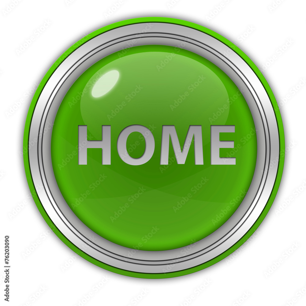 home circular icon on white background home circular icon on white background