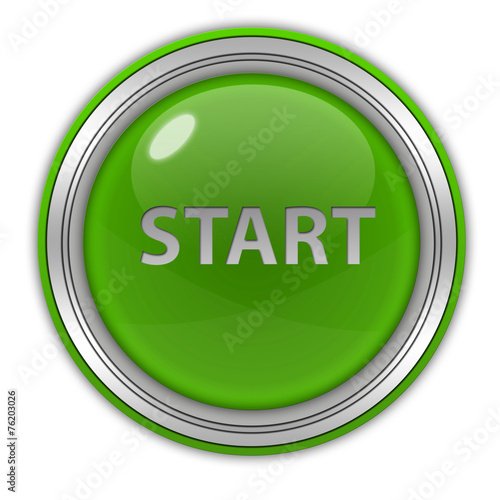 start circular icon on white background