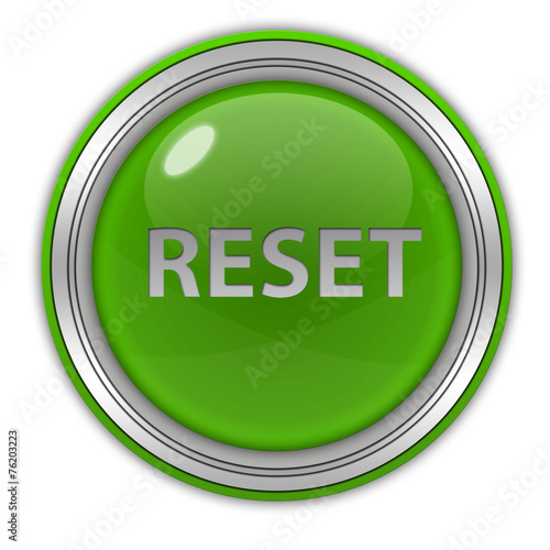 Obraz na płótnie reset circular icon on white background