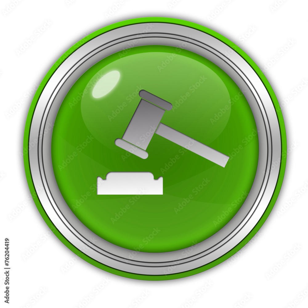 Auction circular icon on white background Auction circular icon on white background
