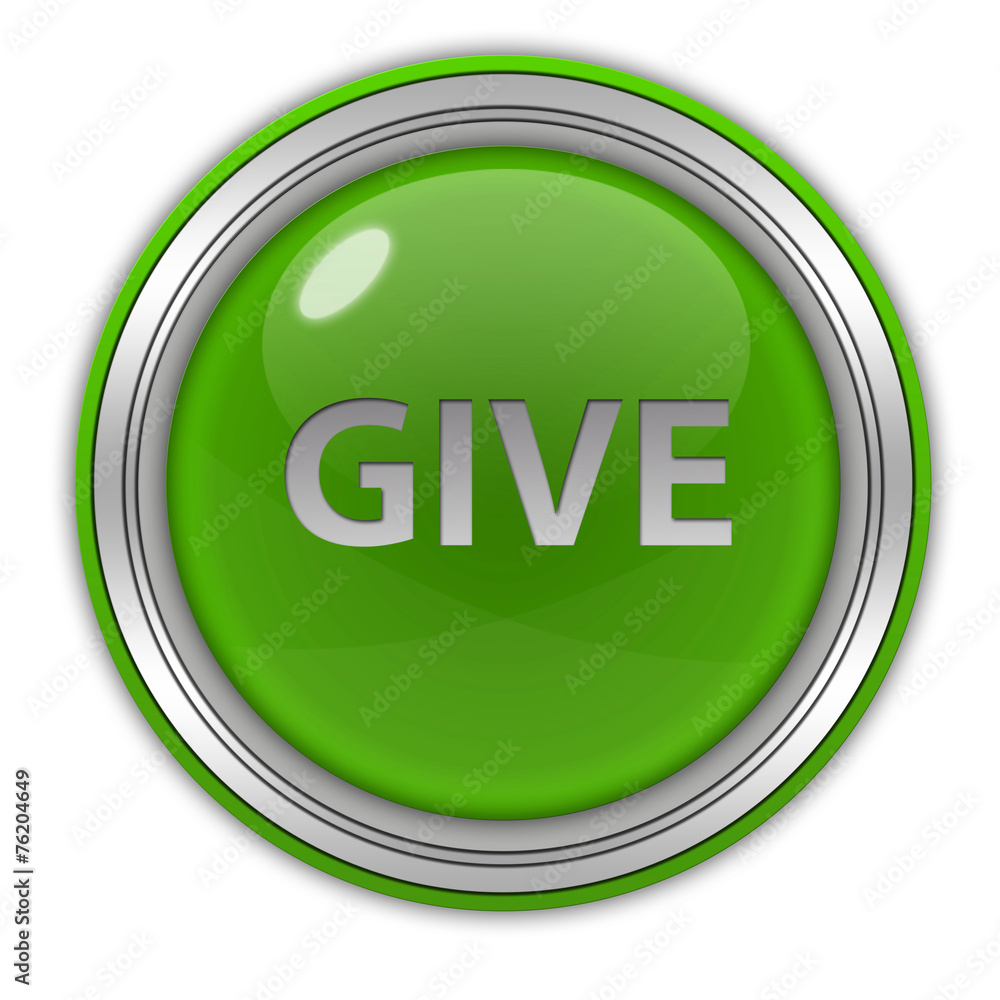 Give circular icon on white background Give circular icon on white background