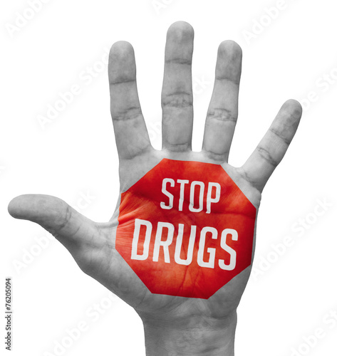 Stop Drugs on Open Hand.