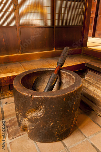 Japanese wooden mortar