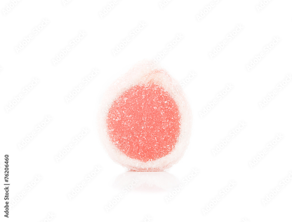 Fototapeta premium fruit jelly on white background