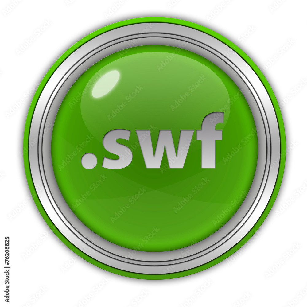 .swf circular icon on white background .swf circular icon on white background