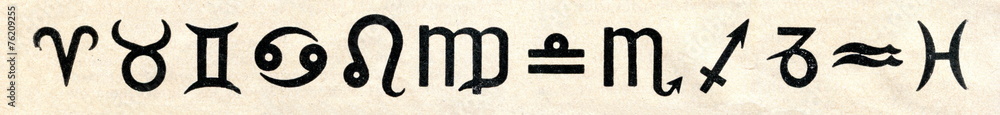 Signs of zodiac