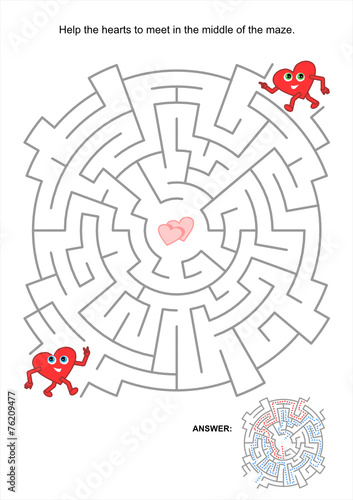 Valentine maze