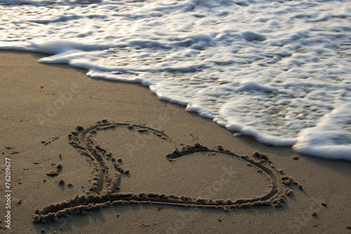 Herz am Strand