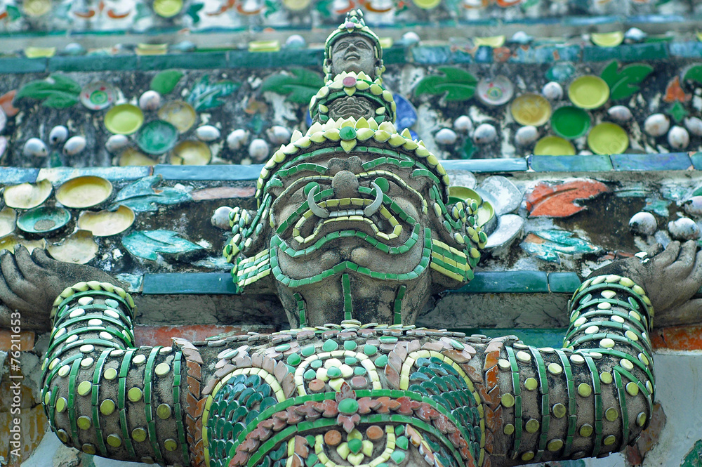 Close up details of statue taken in Bangkok