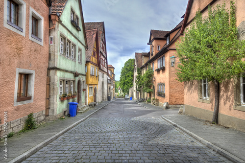 Street in Rothenburg ob der Tauber  Germany