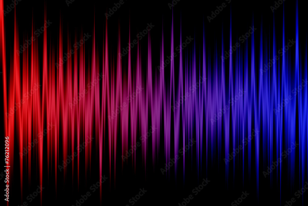 Illustration with colored stripes. Frequency of color.