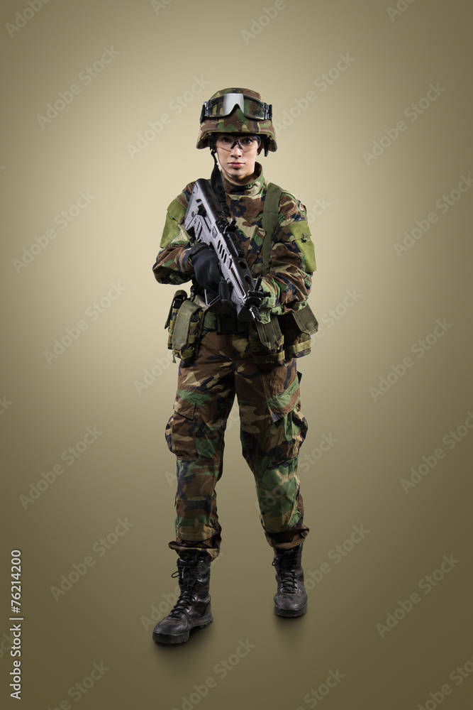 NATO soldier. NATO soldier.