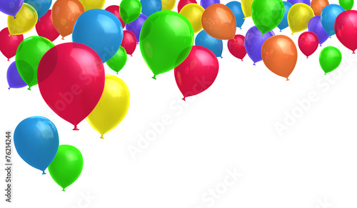 Gruppe bunter Luftballons