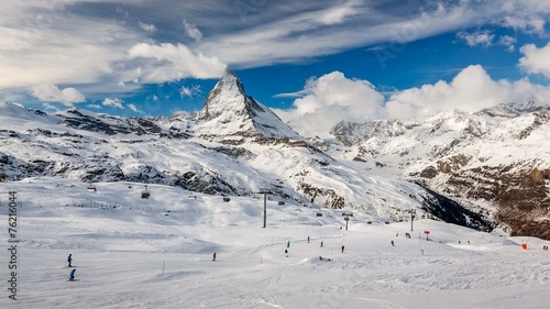 Zermatt Ski Resort and Matternhorn Peak, Time-lapse, Zermatt photo