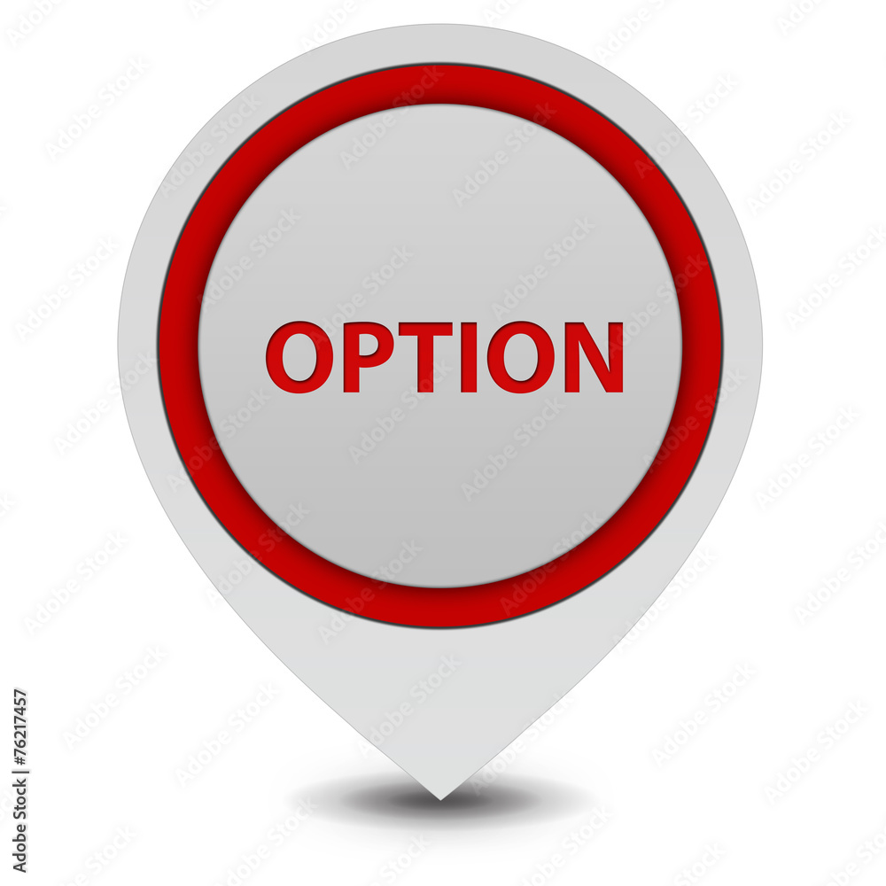 option pointer icon on white background option pointer icon on white background