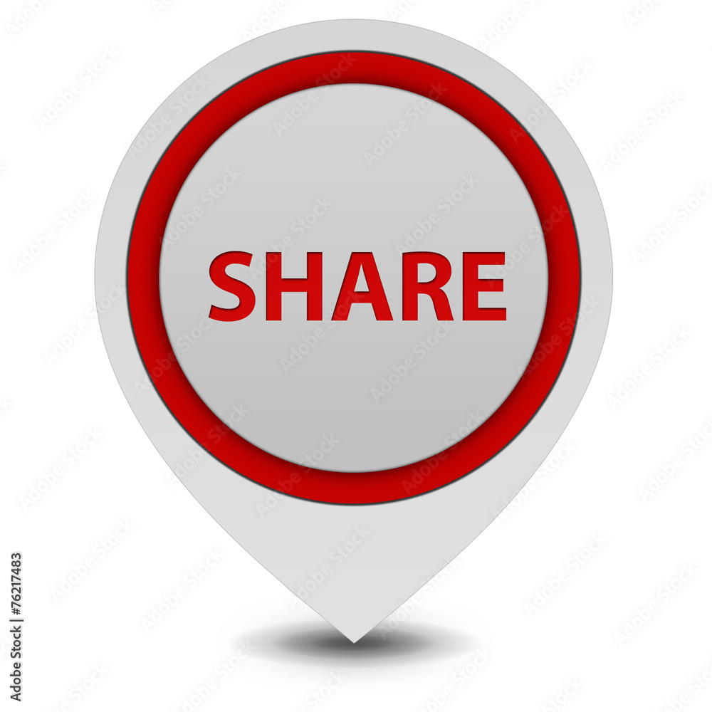share pointer icon on white background share pointer icon on white background
