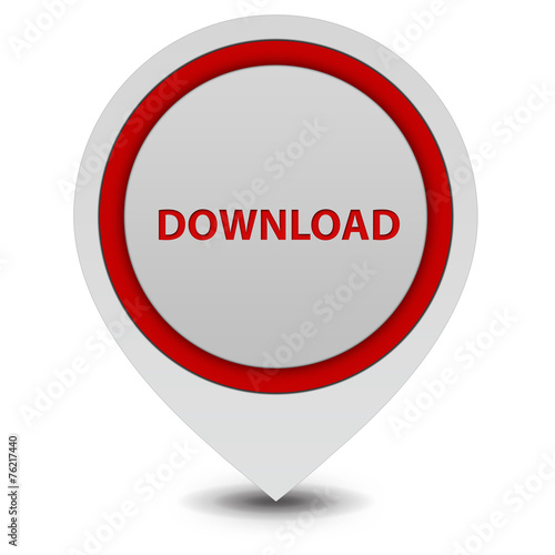 Free Download download pointer icon on white background - GFXLoad