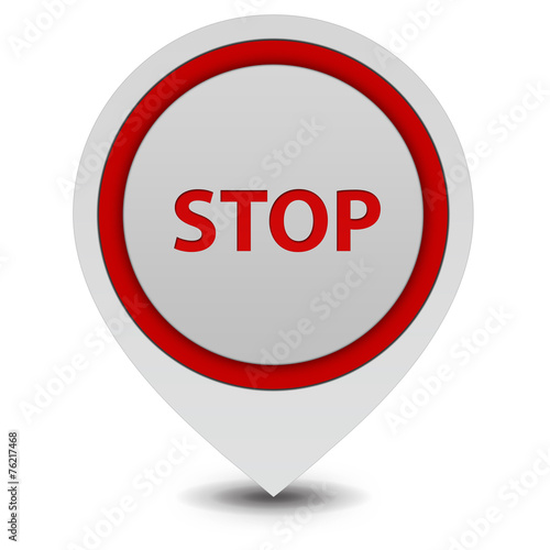 Free Download stop pointer icon on white background - GFXLoad