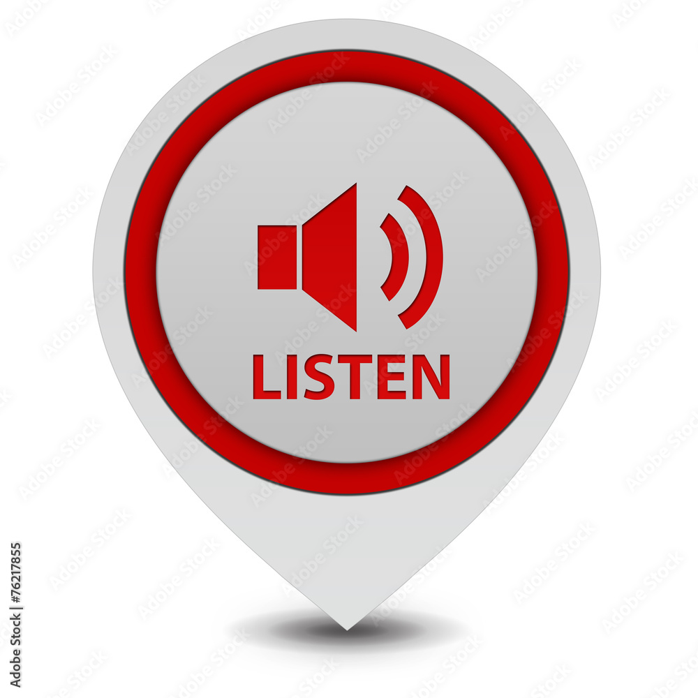 music pointer icon on white background music pointer icon on white background