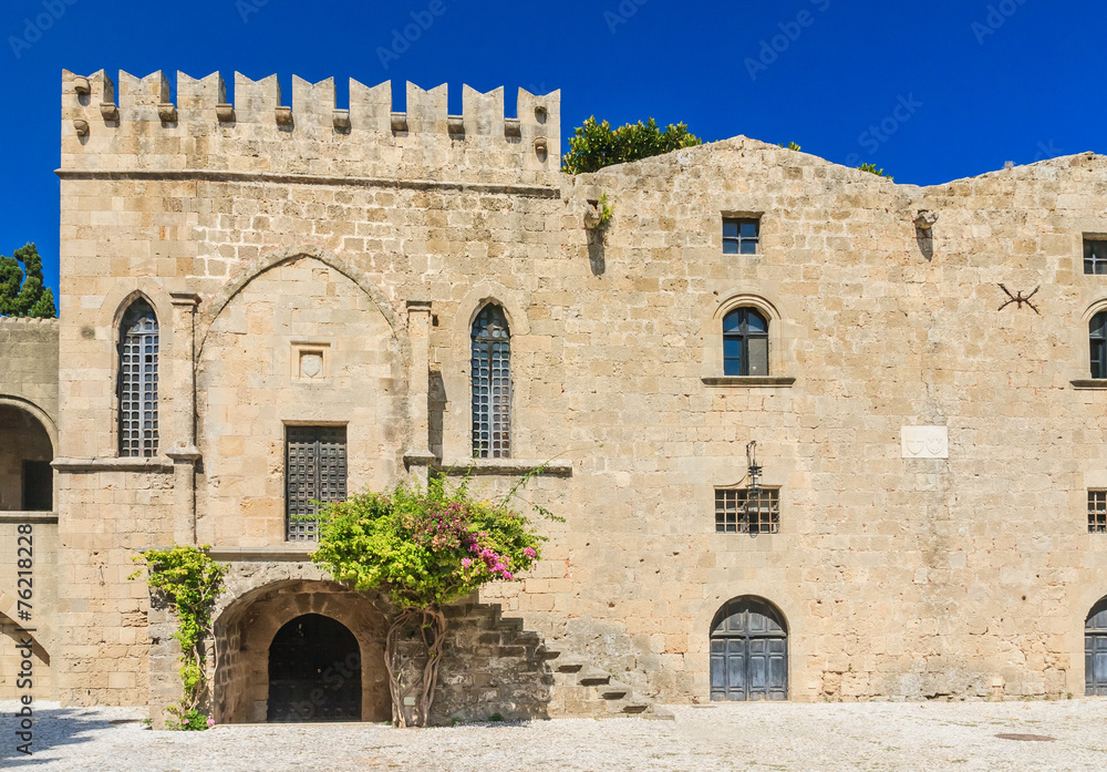 Building in the old town. Rhodes. Greece