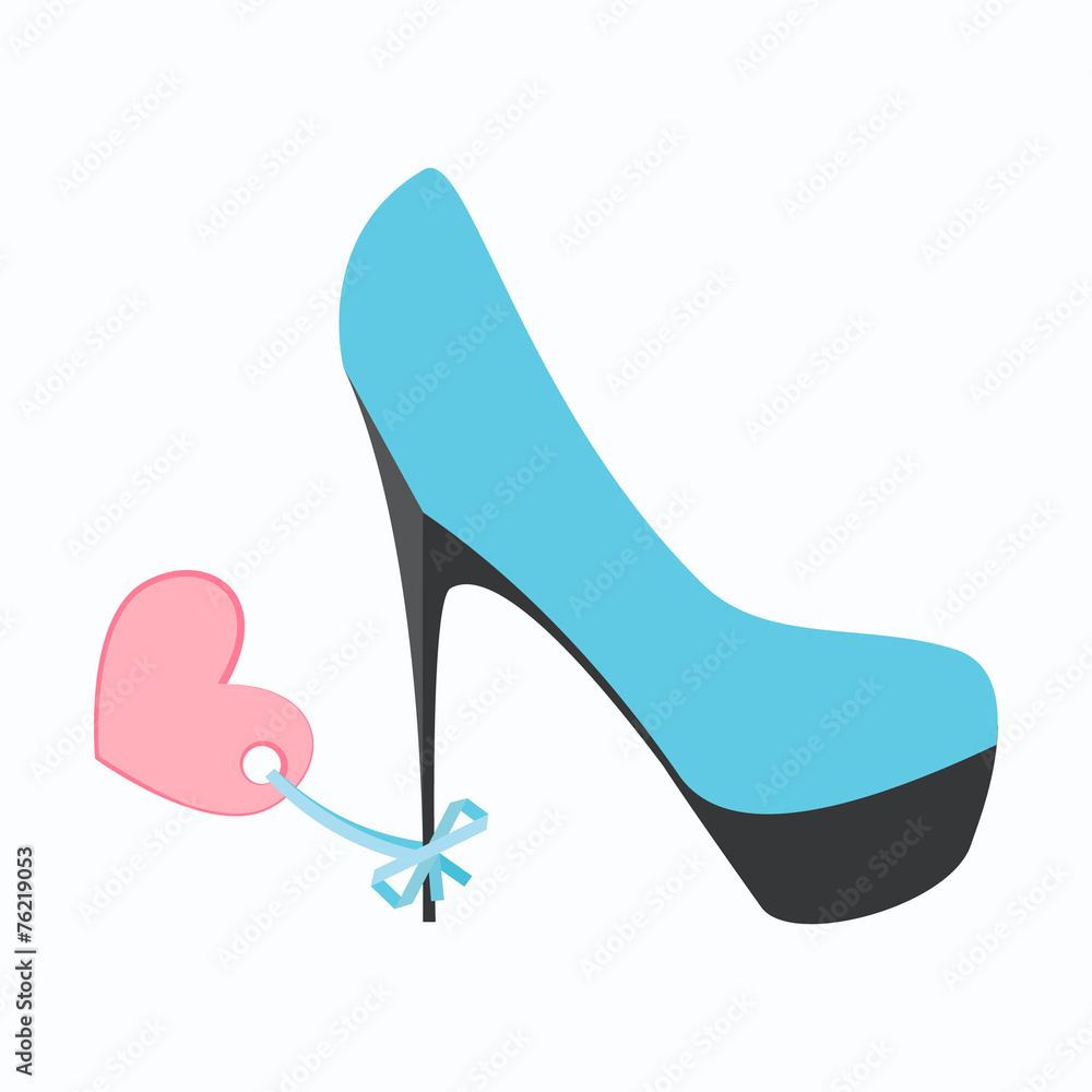 Elegant women high heel shoe vector isolated Elegant women high heel shoe vector isolated